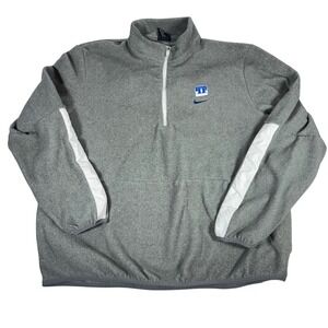 Nike Men's XL Gray Duke University Fleece Pullover Quarter Zip XL Sweatshirt